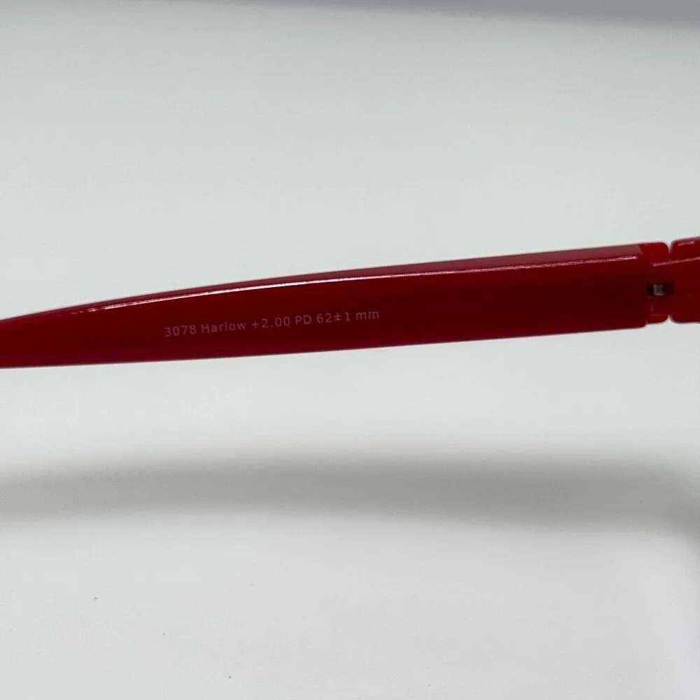 Peepers 3078 Harlow Red Eyeglasses Eye Glasses Frames Readers +2.00 - Picture 6 of 6